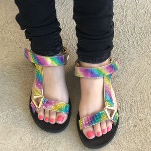 🆕Rainbow 🌈 sandals